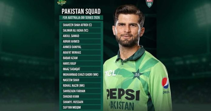 Pakistan vs Australia 2026, PCB squad announcement, Pakistan ODI squad, Babar Azam return, Shaheen Shah Afridi captain, Pak vs Aus schedule 2026, Pakistan cricket news.