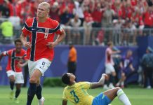 Erling Haaland stuns Brazil