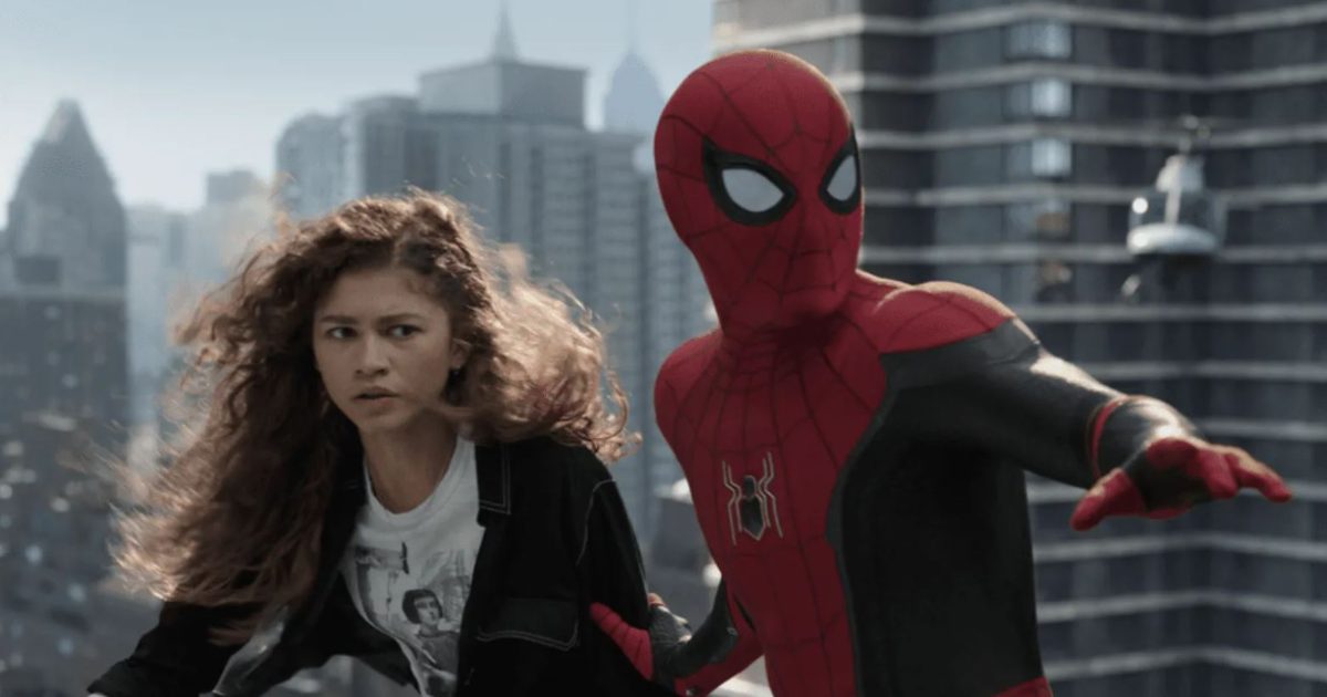 Tom Holland as Spiderman and Zendaya as MJ in the new Spider-Man Brand New Day