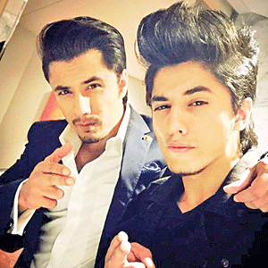 Pakistani actor Ali Zafar with brother Daniyal Zafar
