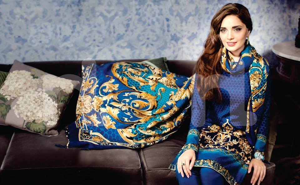 Armeena Rana Khan Nishat Winter Collection (1)