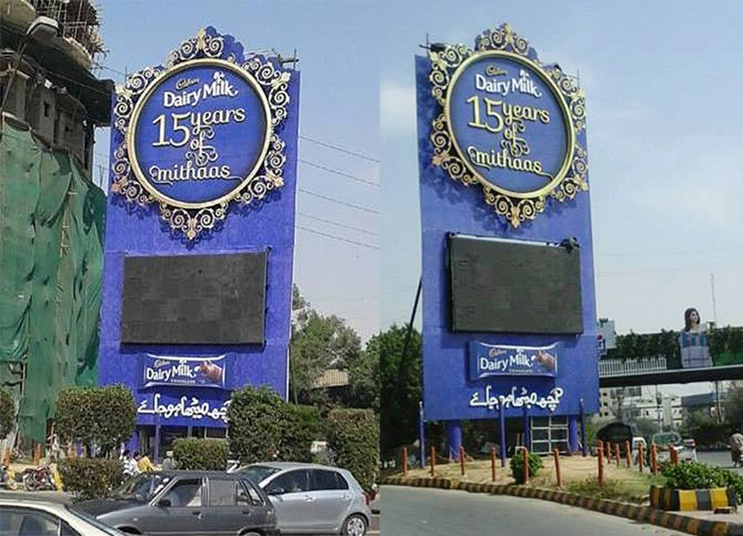 Cadbury Brings Largest Interactive Digital Outdoor
