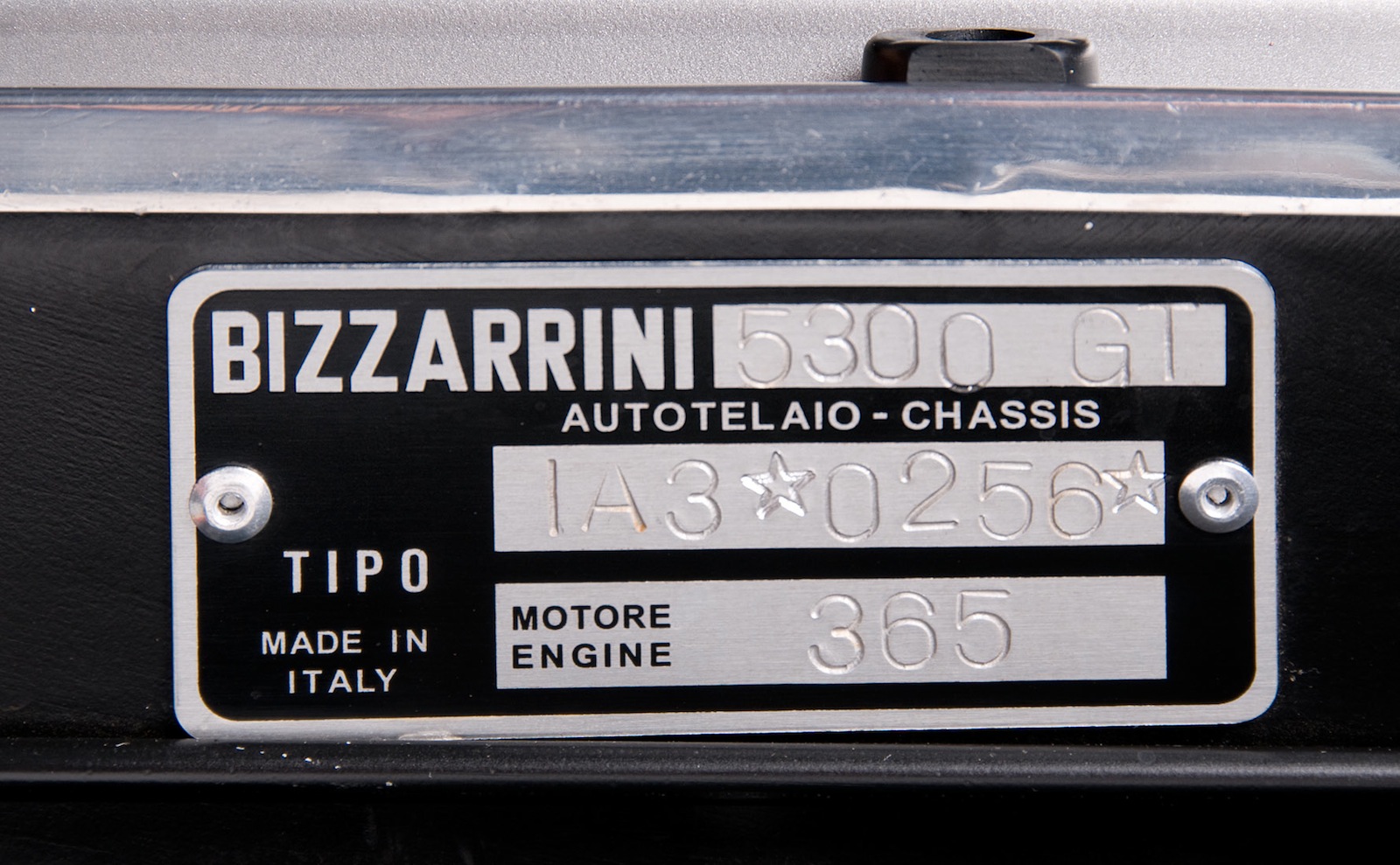 Engine and Chassis number
