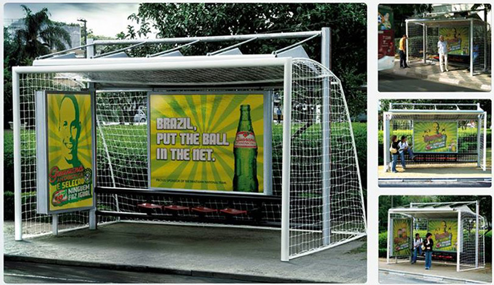 Guarana Antarctica OOH Soccer World Cup Campaign in Brazil