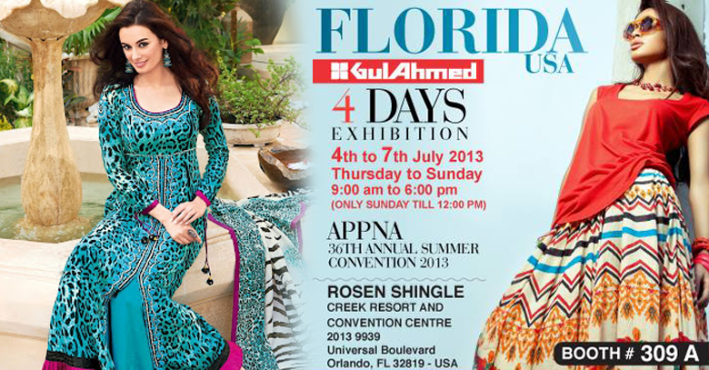 Gul Ahmed exhibits its clothing line in Florida