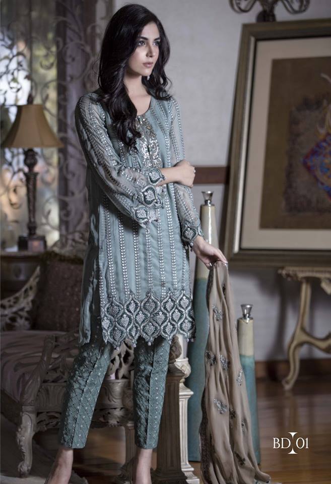 Maria.B Embroidered Luxury Collection 2016 Feat. Maya Ali Launched ...