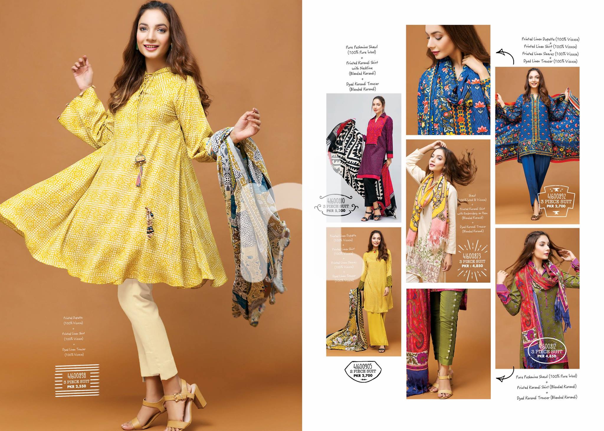 nishat linen short frocks