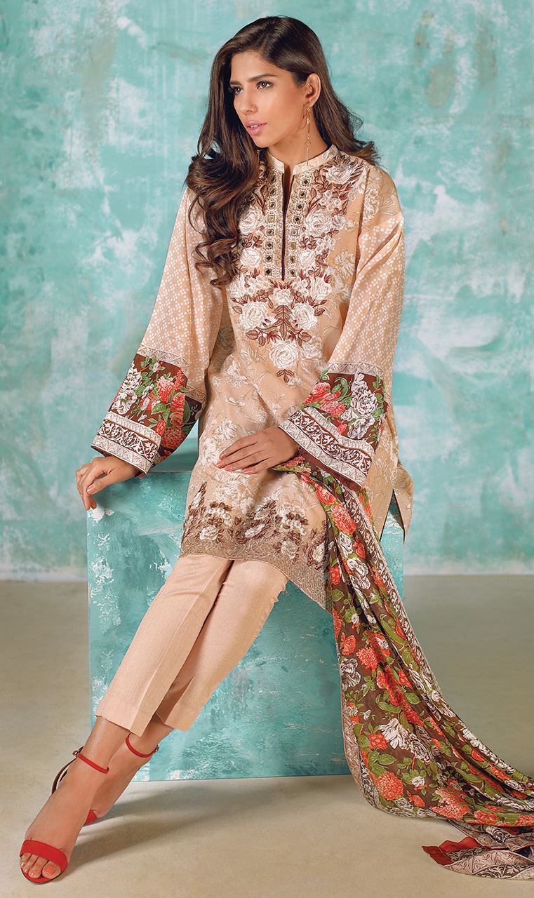 Orient Textiles Lawn Collection 2017 3 piece