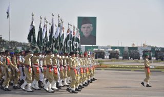 ress rehearsal of Pakistan Day parade