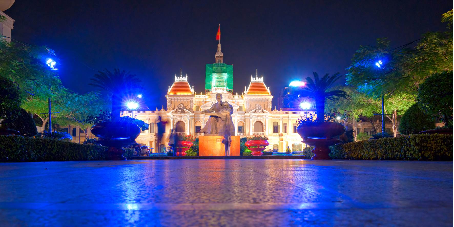 Ho Chi Minh City Hall Vietnam Night View