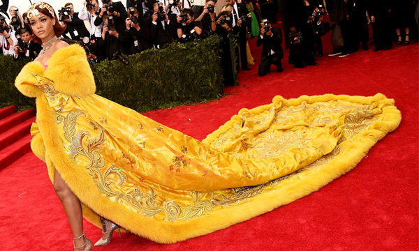Rihanna Yellow Dress