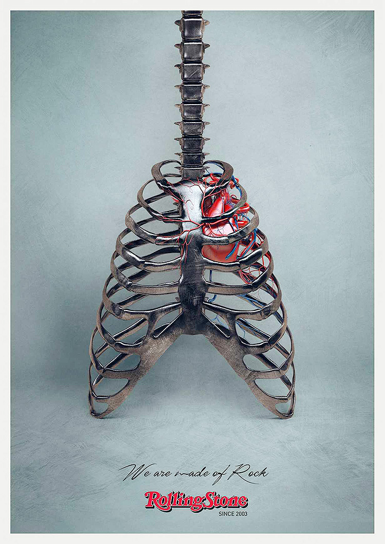 Rolling Stones Rock Band - Sleek & Creative Ad