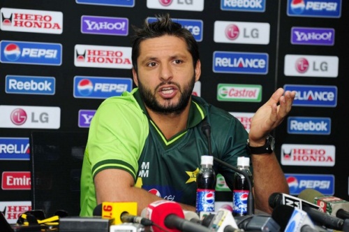 Pakistani cricket team captain Shahid Af
