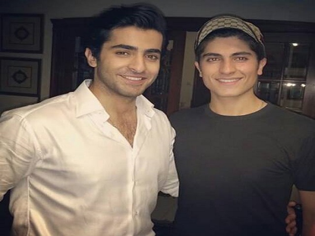 Pakistani actor Sheheryar Munawar Siddiqui with brother Asfandyar Munawar