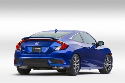 The 2016 Honda Civic Coupe - rear view