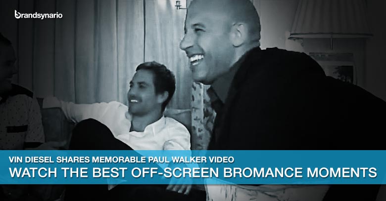 Watch Vin Diesels Personal Video with Paul Walker